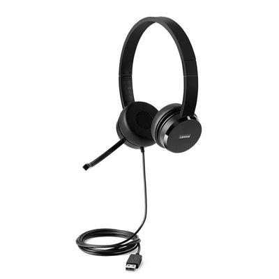 Lenovo 4XD0X88524 headphones/headset Wired Head-band Office/Call center Black-0