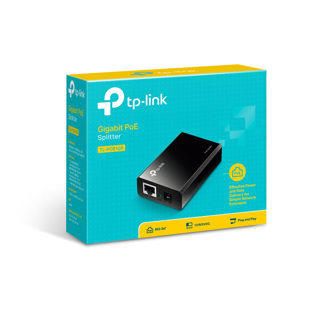 TP-Link TL-POE10R network splitter Black Power over Ethernet (PoE)-4