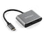 StarTech.com USB C Multiport Video Adapter - 4K 60Hz USB-C to HDMI 2.0 or DisplayPort 1.2 Monitor Adapter - USB Type-C 2-in-1 Display Converter HDMI/DP HBR2 HDR - Thunderbolt 3 Compatible-0