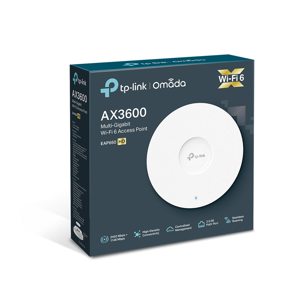 TP-Link Omada AX3600 Wireless Dual Band Multi-Gigabit Ceiling Mount Access Point-3