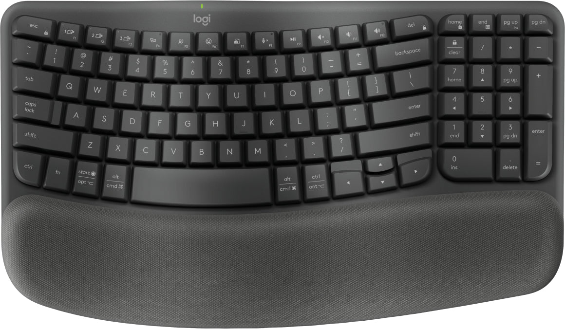 Logitech Wave Keys for Business keyboard RF Wireless + Bluetooth Graphite-0