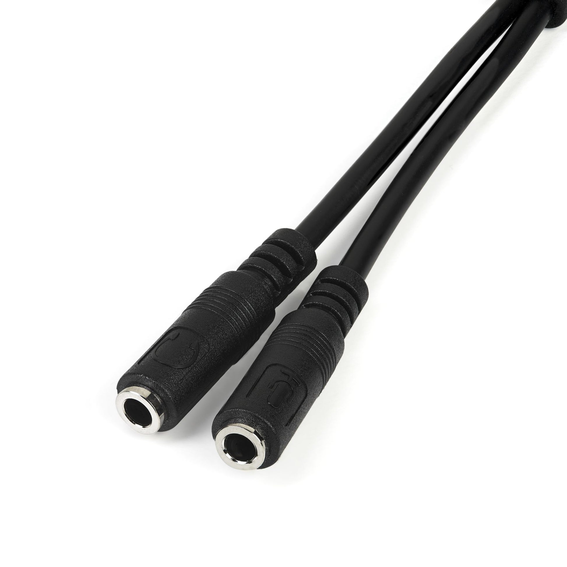 StarTech.com Headset adapter for headsets with separate headphone / microphone plugs - 3.5mm 4 position to 2x 3 position 3.5mm M/F-0