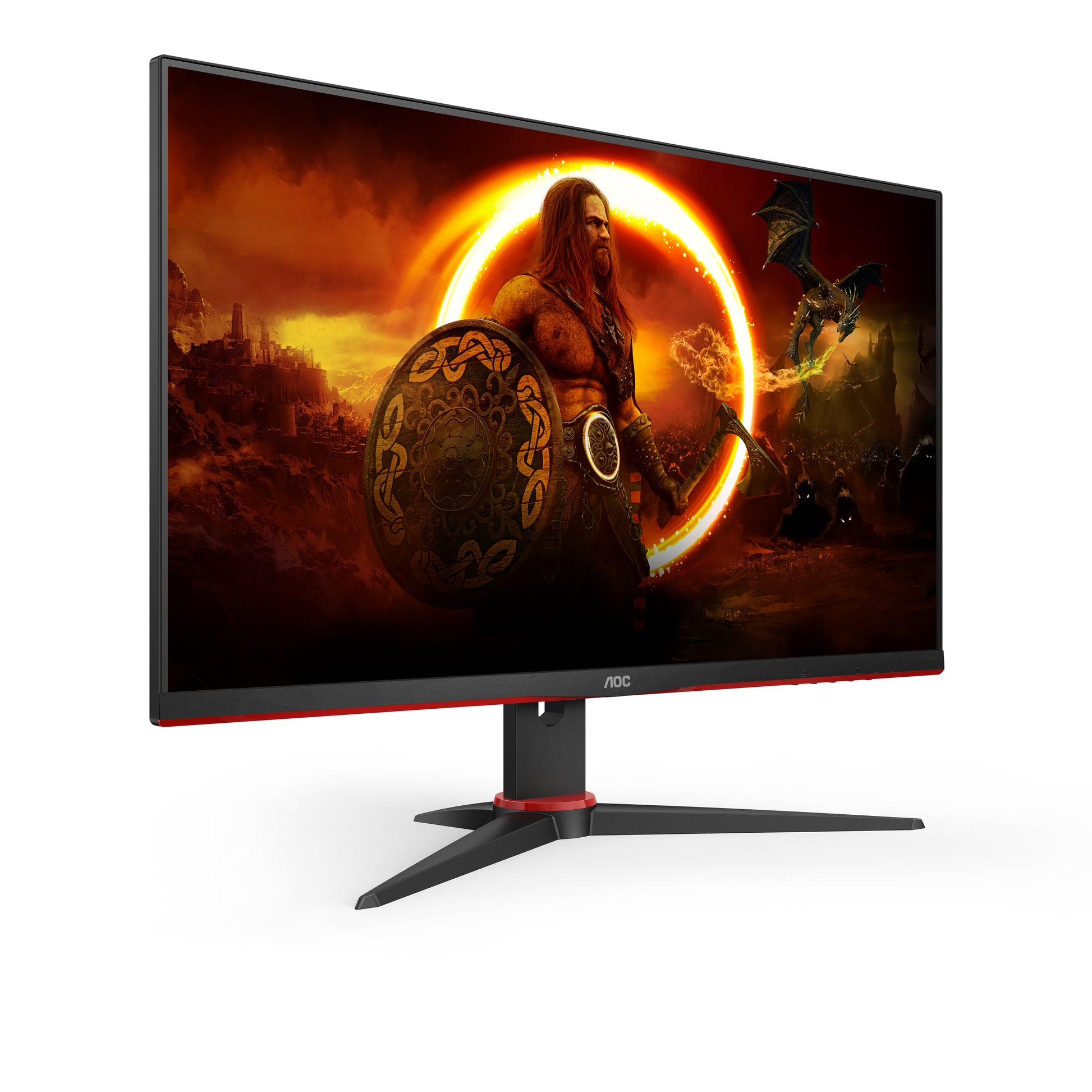 AOC 24G2SE computer monitor 60.5 cm (23.8") 1920 x 1080 pixels Full HD Black, Red-4