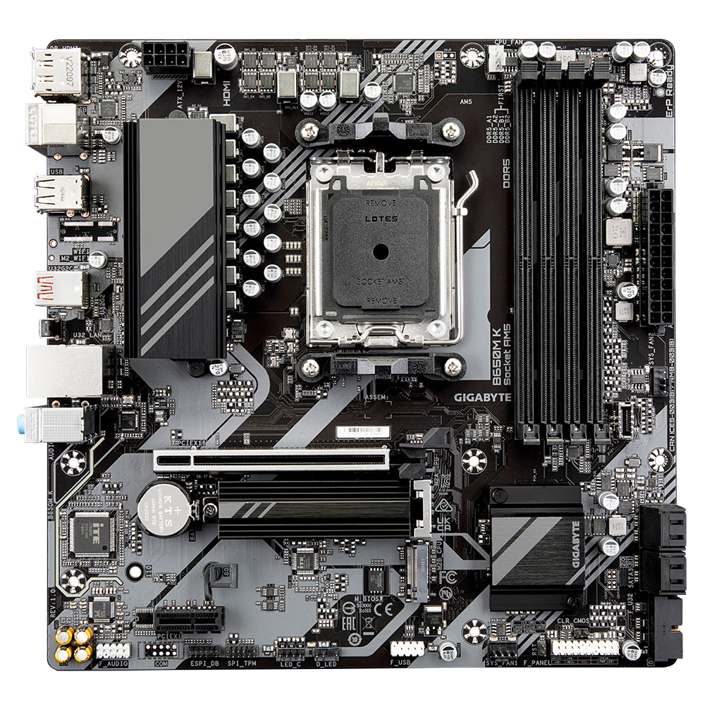 Gigabyte B650M K (rev. 1.0) AMD B650 Socket AM5 micro ATX-0