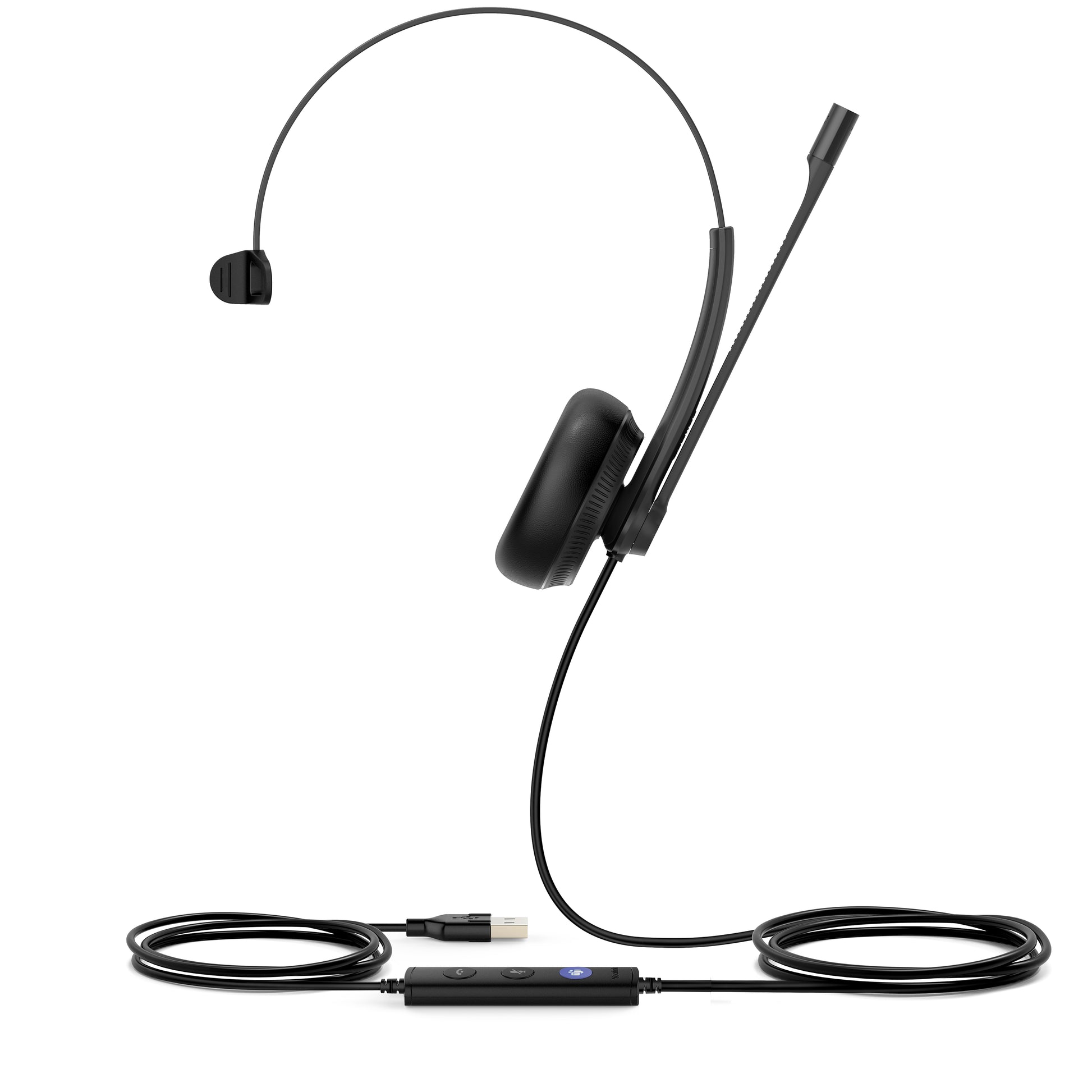 Yealink UH34 Mono Teams Headset Wired Head-band Office/Call center USB Type-A Black-2