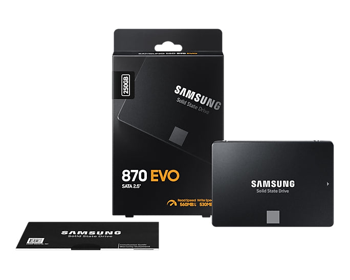 Samsung 870 EVO 2.5" 250 GB Serial ATA III V-NAND MLC-10