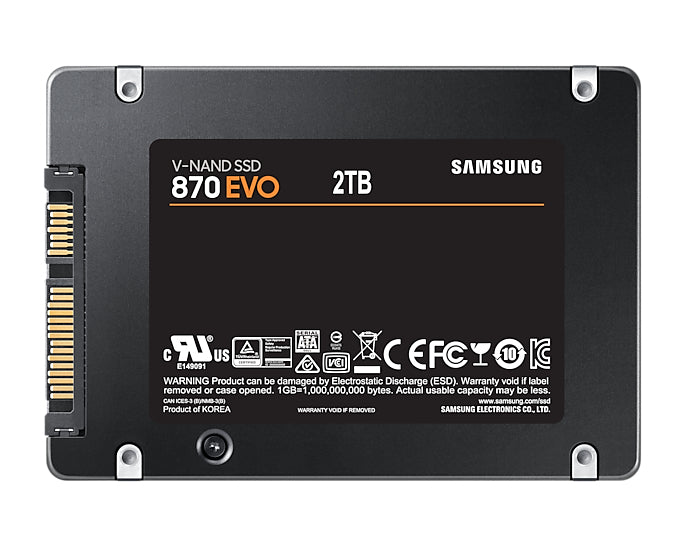 Samsung 870 EVO 2.5" 2 TB Serial ATA III V-NAND MLC-1