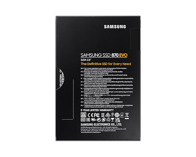 Samsung 870 EVO 2.5" 2 TB Serial ATA III V-NAND MLC-6