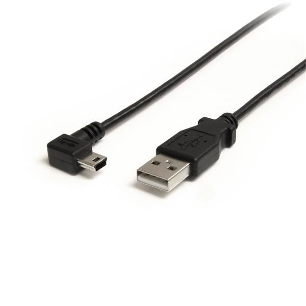 StarTech.com 3 ft Mini USB Cable - A to Right Angle Mini B-0