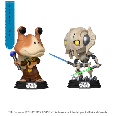 Star Wars: Clone Wars - Jar Jar Binks Vs General Grievous Pop! Vinyl 2-Pack [RS]-0