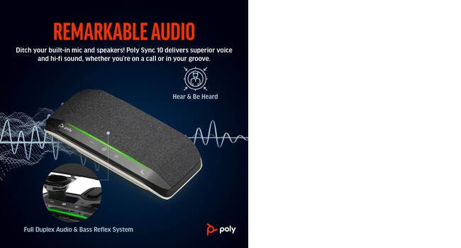 POLY Sync 10 USB-A USB-C Speakerphone-15