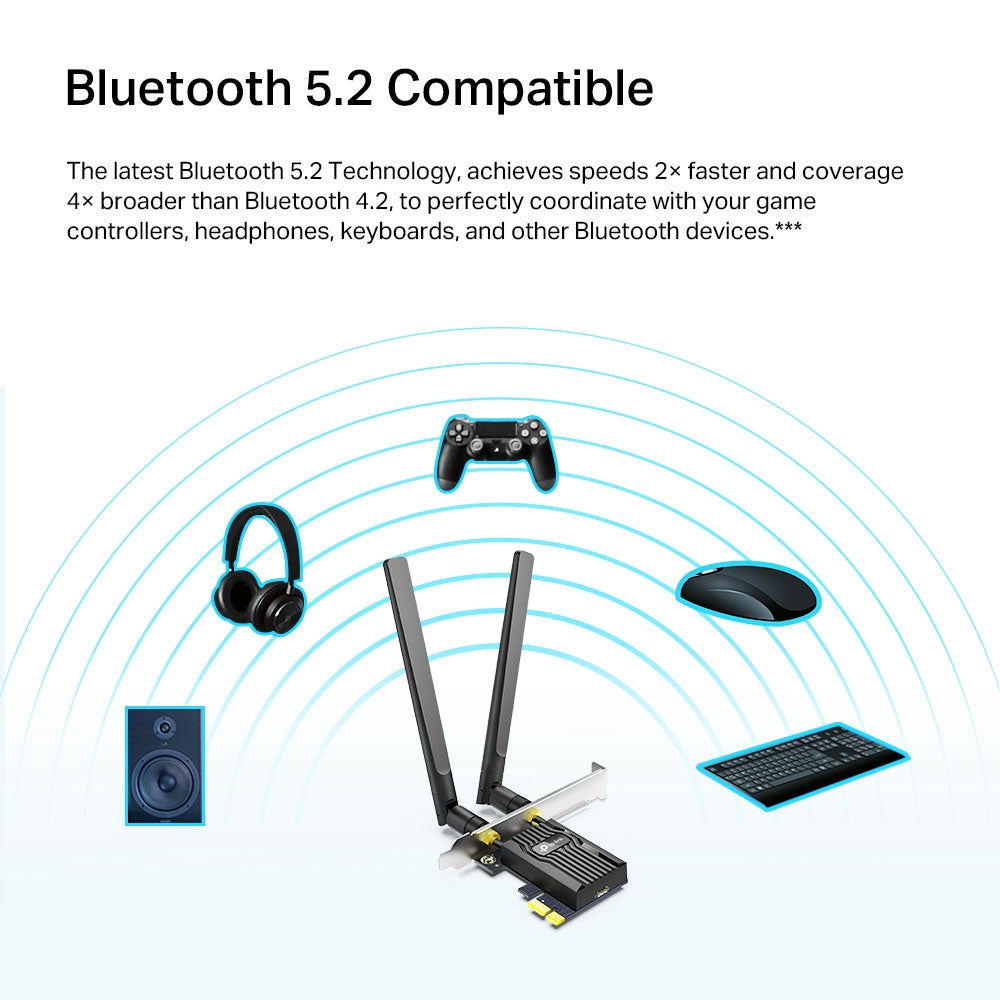 TP-Link AX1800 Wi-Fi 6 Bluetooth 5.2 PCIe Adapter-1