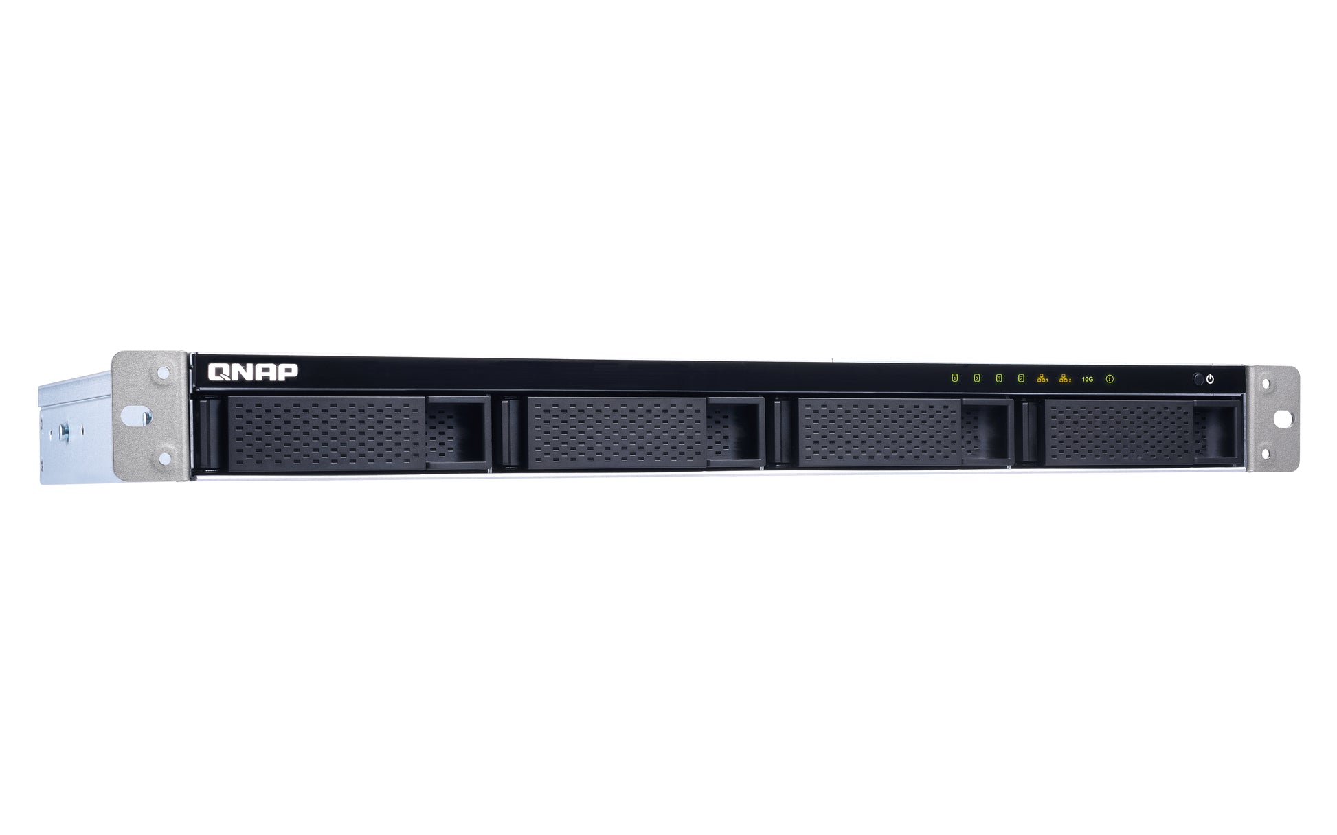 QNAP TS-431XeU NAS Rack (1U) Ethernet LAN Black, Stainless steel Alpine AL-314-3