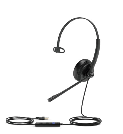 Yealink UH34 Lite Headset Wired Head-band Office/Call center Black-0