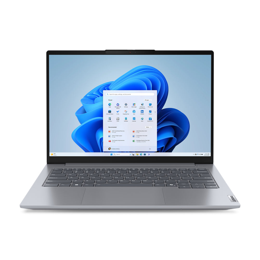 Lenovo ThinkBook 14 Intel Core Ultra 5 125U Laptop 35.6 cm (14") WUXGA 16 GB DDR5-SDRAM 512 GB SSD Wi-Fi 6E (802.11ax) Windows 11 Pro Grey-0