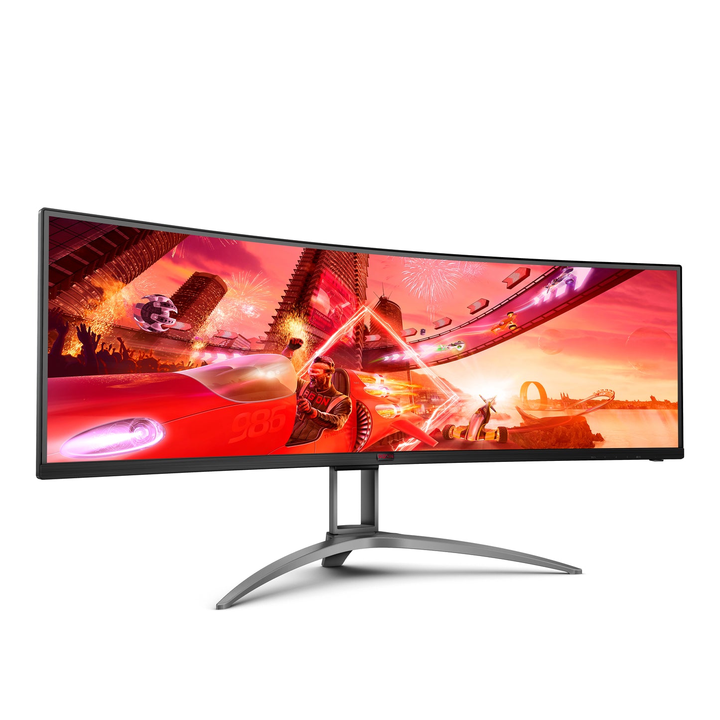 AOC B2 AG493UCX2 computer monitor 124 cm (48.8") 5120 x 1440 pixels Quad HD LED Black-4