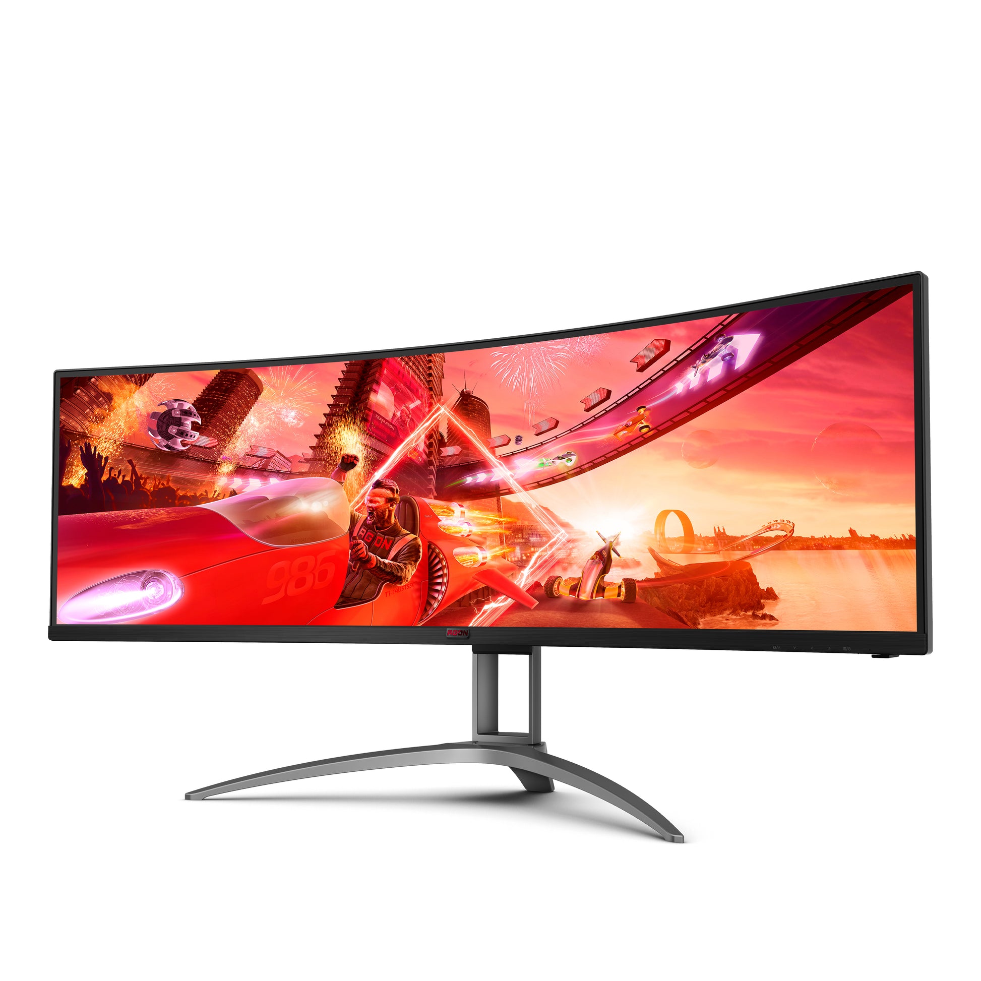 AOC B2 AG493UCX2 computer monitor 124 cm (48.8") 5120 x 1440 pixels Quad HD LED Black-3