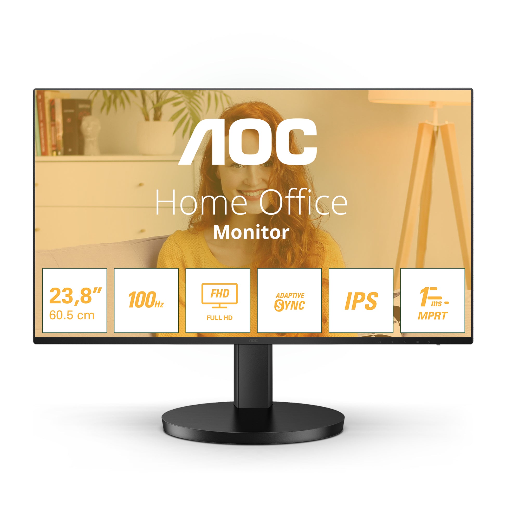 AOC 24B3HA2 computer monitor 60.5 cm (23.8") 1920 x 1080 pixels Full HD LED Black-0