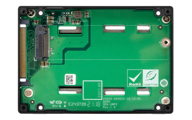 QNAP QDA-UMP4 storage drive enclosure SSD enclosure Black 2.5"-3