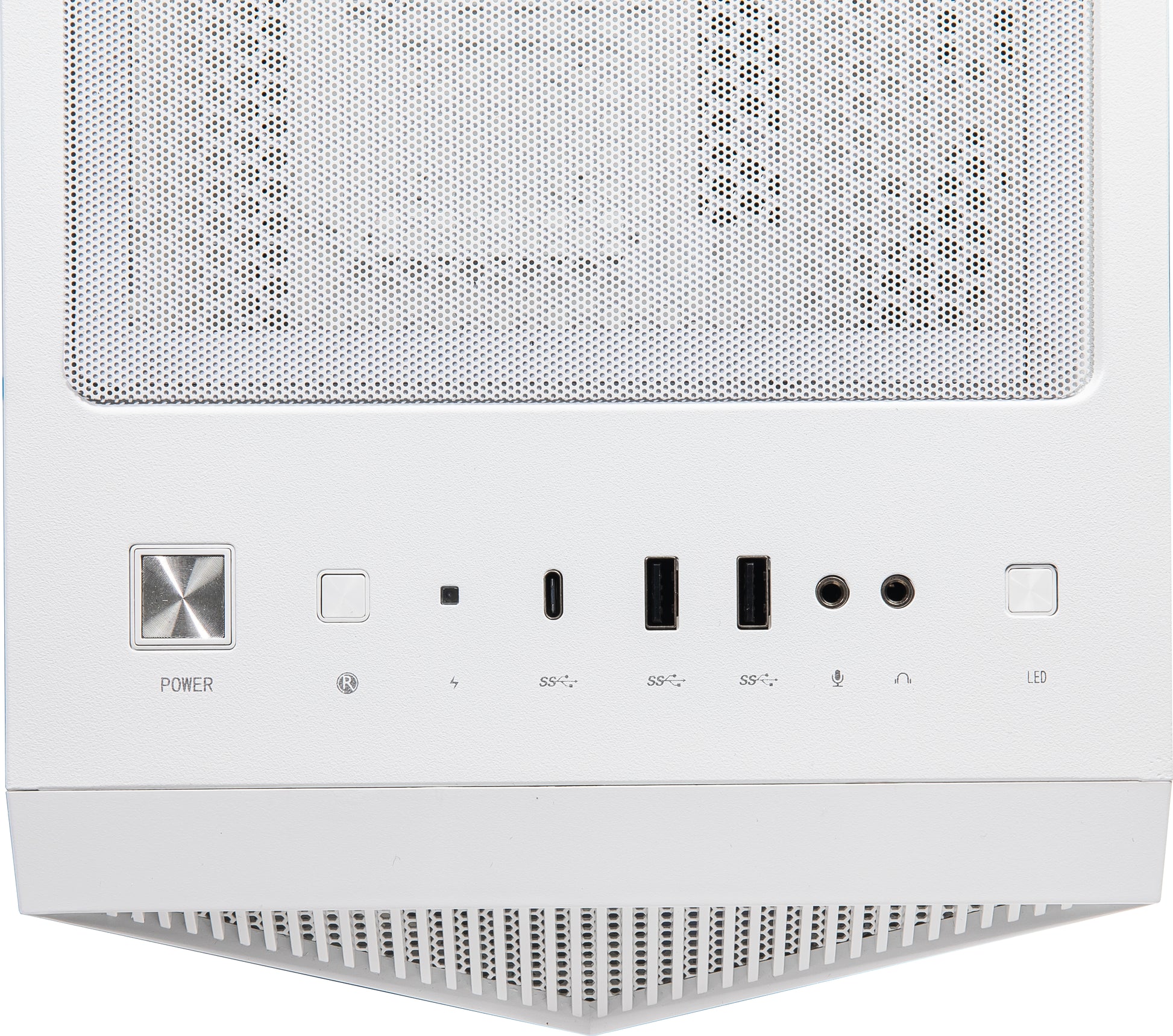 MSI MPG GUNGNIR 110R WHITE Mid Tower Gaming Computer Case 'White, 4x 120mm ARGB Fan, 1 to 6 ARGB Control board, USB Type-C, Tempered Glass, Center, ATX, mATX, mini-ITX'-1