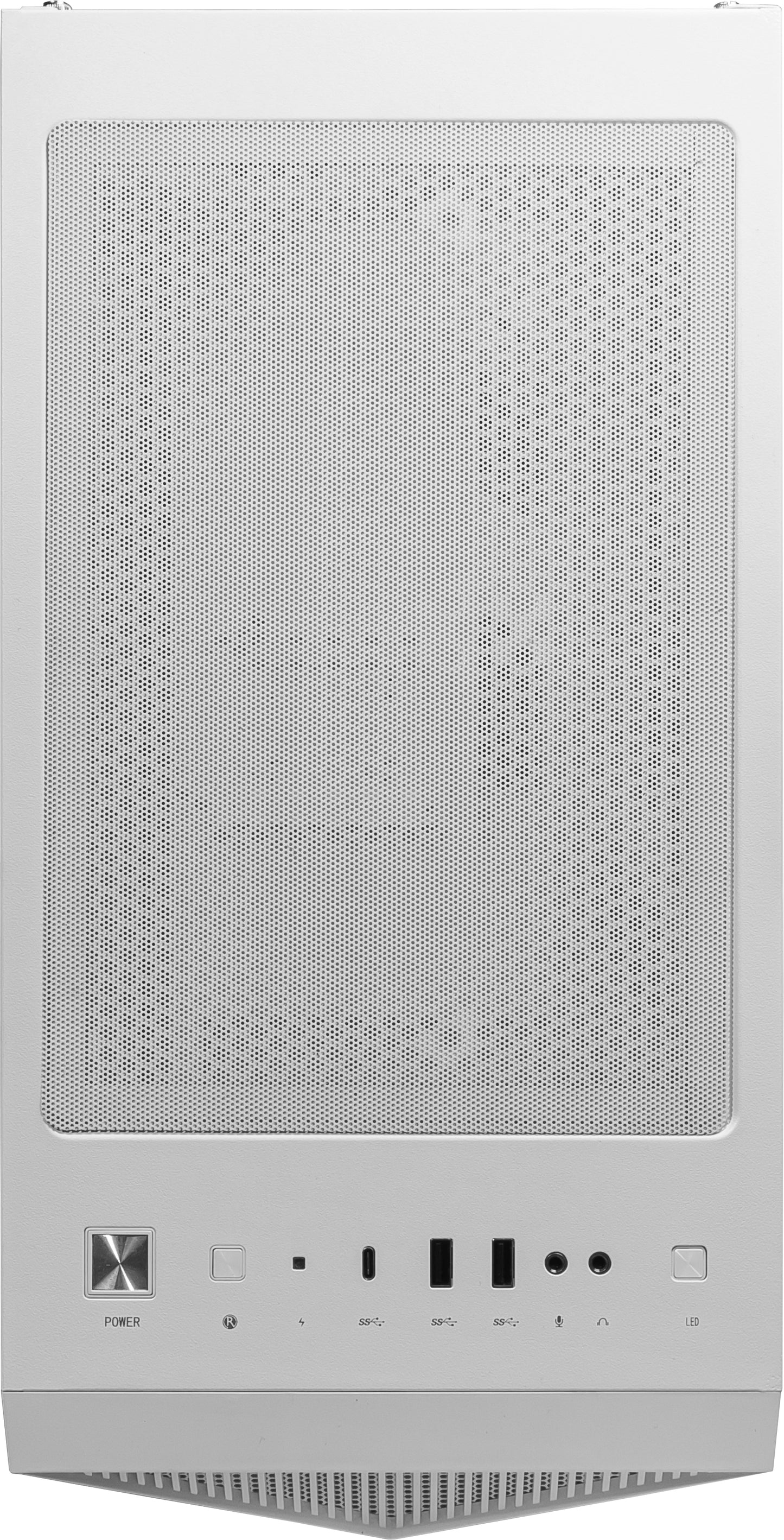 MSI MPG GUNGNIR 110R WHITE Mid Tower Gaming Computer Case 'White, 4x 120mm ARGB Fan, 1 to 6 ARGB Control board, USB Type-C, Tempered Glass, Center, ATX, mATX, mini-ITX'-5