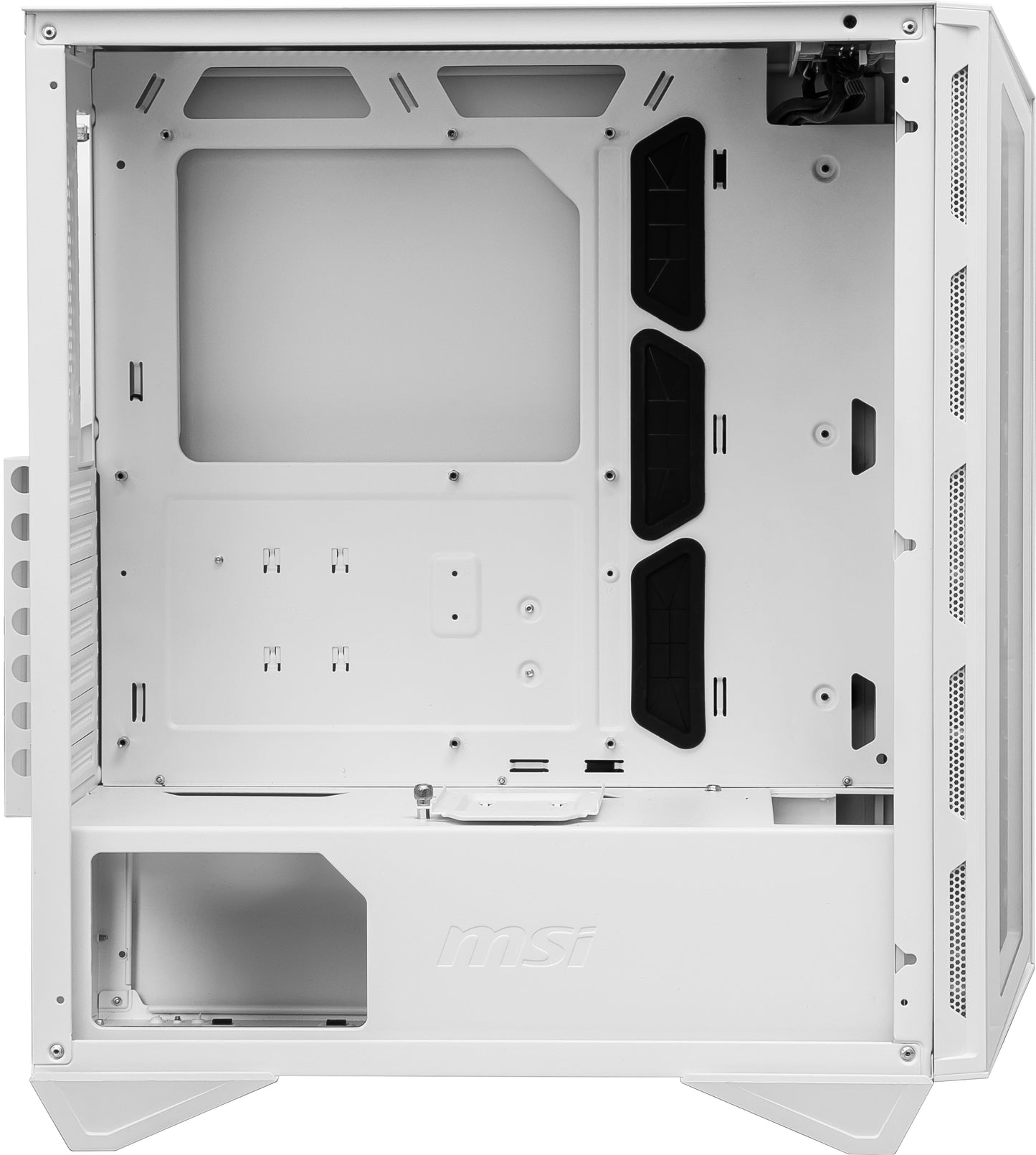 MSI MPG GUNGNIR 110R WHITE Mid Tower Gaming Computer Case 'White, 4x 120mm ARGB Fan, 1 to 6 ARGB Control board, USB Type-C, Tempered Glass, Center, ATX, mATX, mini-ITX'-8