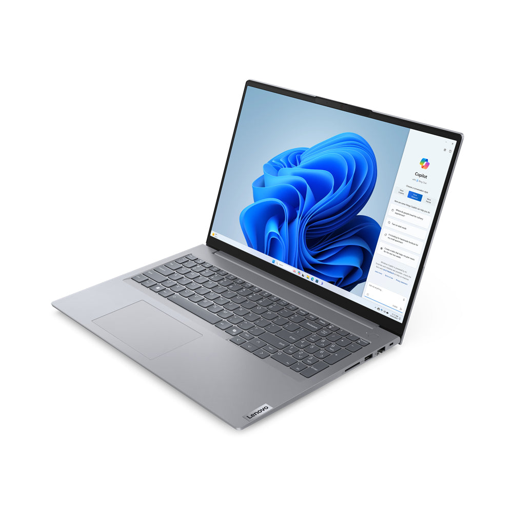 Lenovo ThinkBook 16 Intel Core Ultra 7 155U Laptop 40.6 cm (16") WUXGA 16 GB LPDDR5-SDRAM 512 GB SSD Wi-Fi 6E (802.11ax) Windows 11 Pro Grey-2