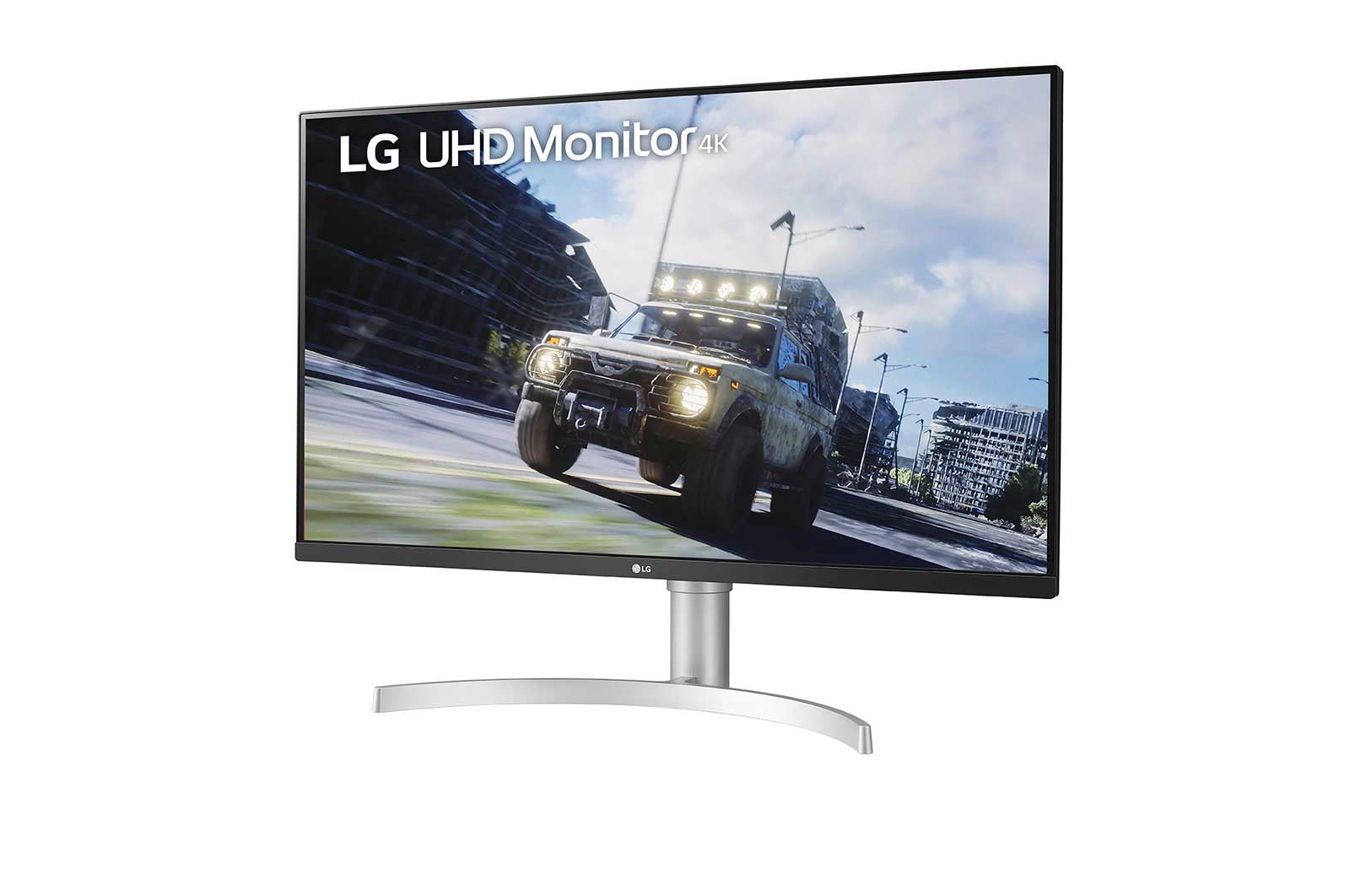 LG 32UN550-W computer monitor 81.3 cm (32") 3840 x 2160 pixels 4K Ultra HD LED Silver-1