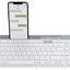 Logitech K580 keyboard Universal RF Wireless + Bluetooth Silver, White-0