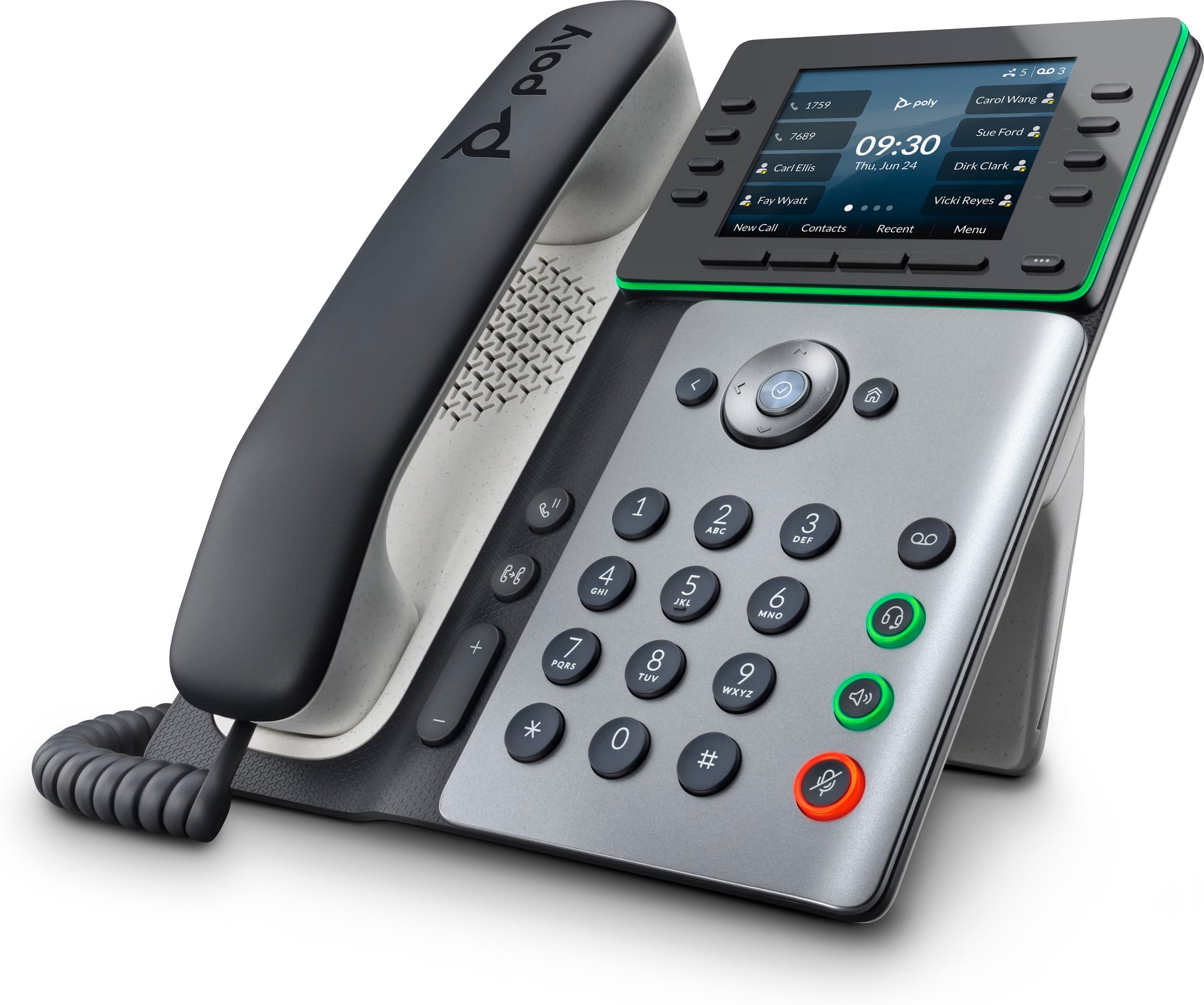 POLY Edge E350 IP Phone and PoE-enabled-5