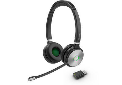 Yealink WH62 Portable Headset Wireless Head-band Calls/Music Black, Grey-0