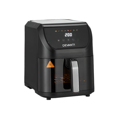 Devanti Air Fryer 5L W/ LCD Touch 1500W-0