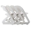 ArtissIn Set of 4 Dining Chairs Office Cafe Lounge Seat Stackable Plastic Leisure Chairs White-2