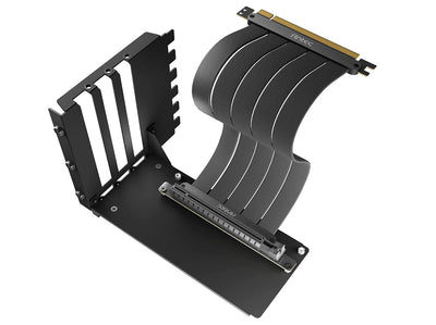 Antec Vertical PCI Bracket and PCI-E 4.0 Cable Kit (200mm) Black. Universal Support. Premium Gold Plated + 180 degrees Ultra Flexible Cable-0