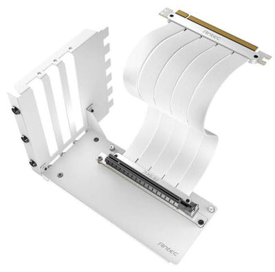 Antec Vertical Bracket with PCI-E 4.0 Cable Kit White (200mm). Universal - RTX 4050 / 4060 / 4070 and AMD 6000 series-0