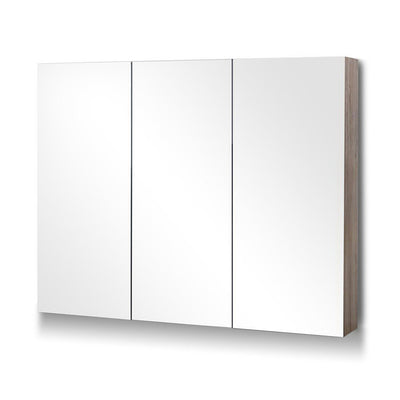 Cefito Bathroom Mirror Cabinet 900x720mm Oak-0