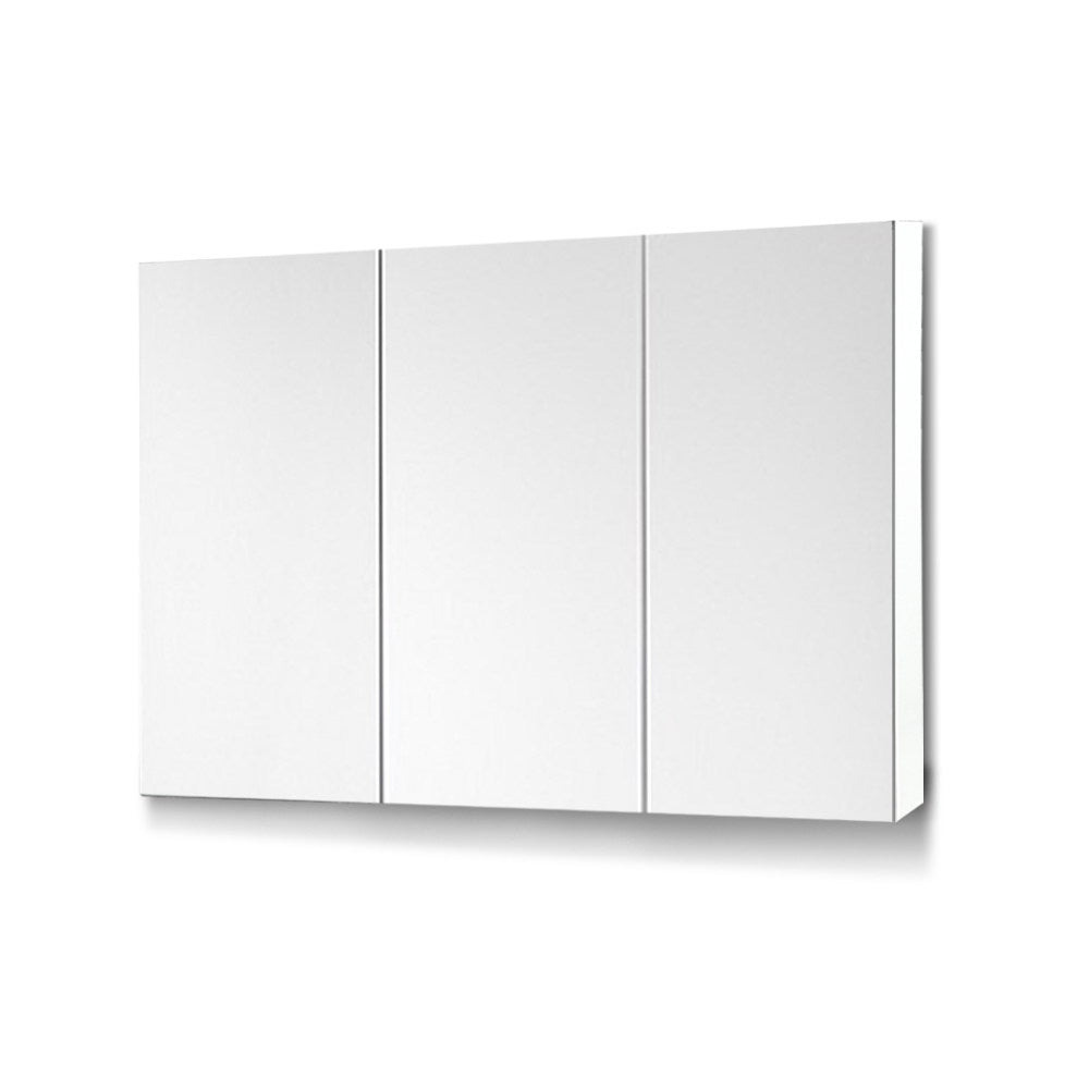 Cefito Bathroom Vanity Mirror with Storage Cabinet - White-0