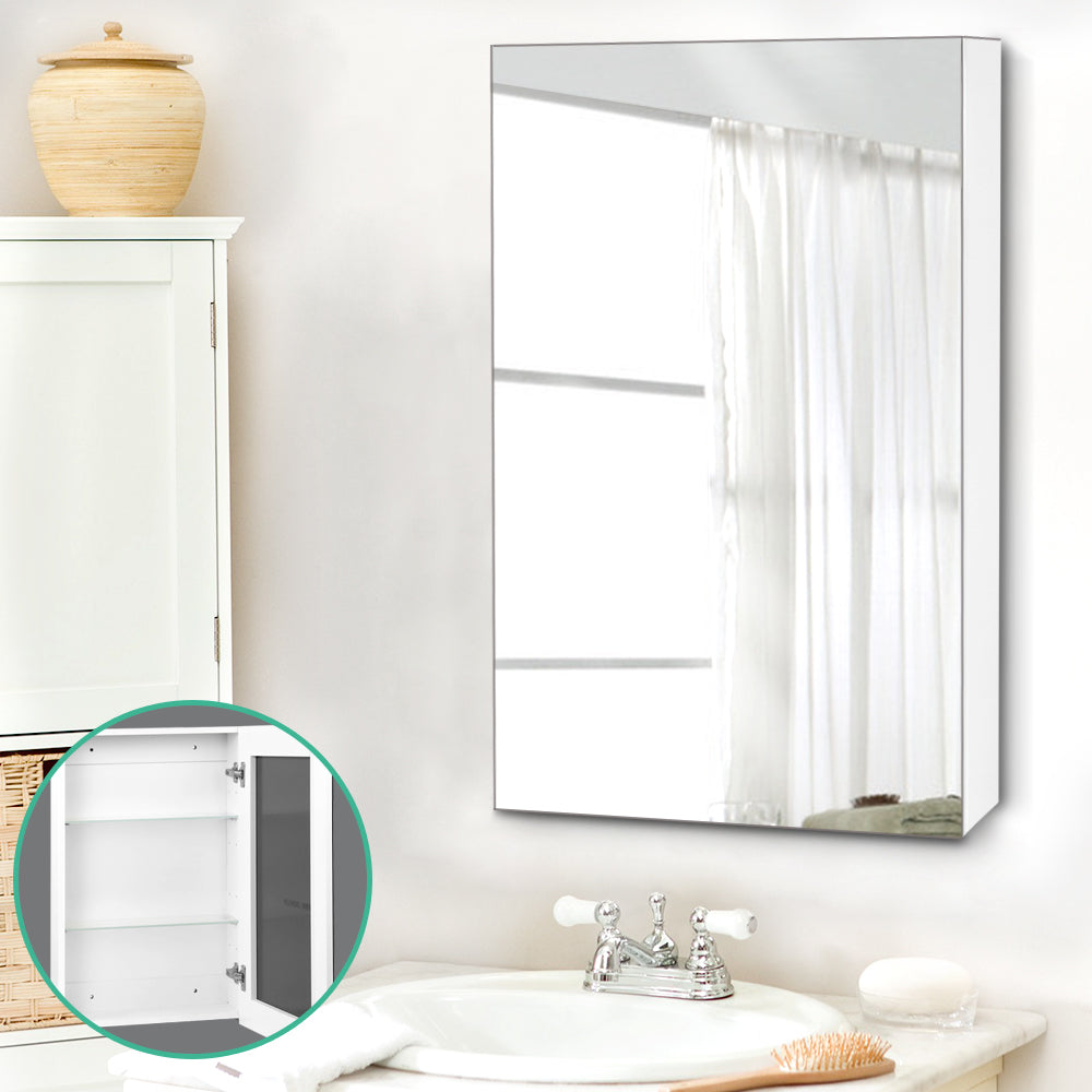 Cefito Bathroom Mirror Cabinet 450x720mm White-6