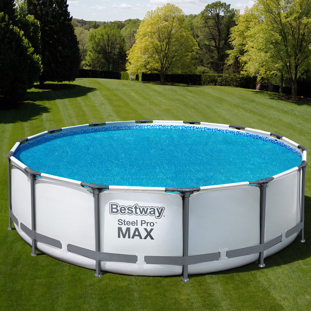 Bestway Pool Cover Solar Fits 4.17m Round Above Ground Swimming Pool Blanket-6