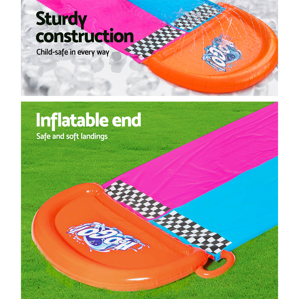 Bestway Water Slide Slip Kids 488cm Dual Slides Splash Pad-4