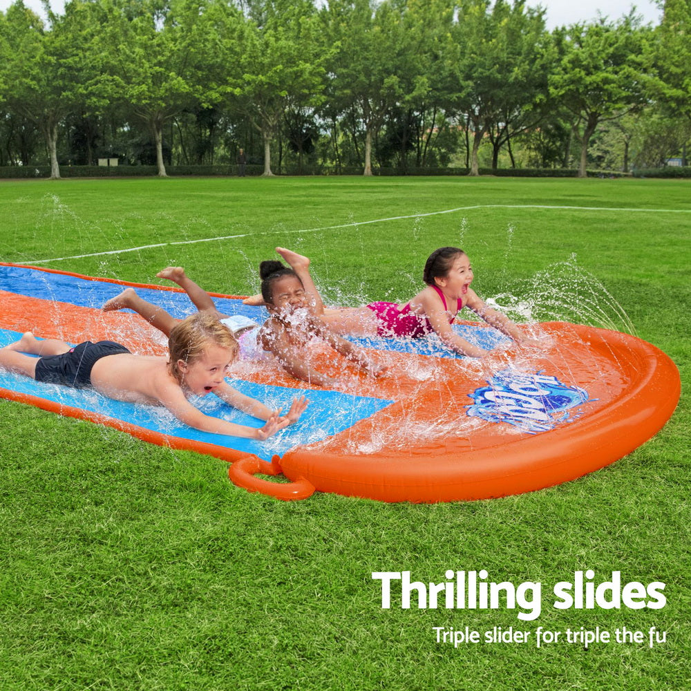 Bestway Water Slide Slip Kids 488cm Triple Slides-3