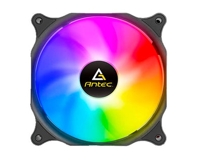 Antec F12 Racing ARGB PWM Full Spectrum ARGB lighting and efficient cooling. Visual appealing and Heat dissipation, Hydraulic Bearing 120mm Case Fan-0