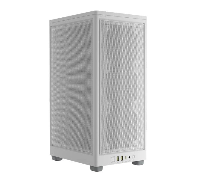 Corsair 2000D AIRFLOW, ITX MB, USB C, Mesh Panles - Support up to 8 Fans, Mini ITX Tower - White. Case, (LS)-0