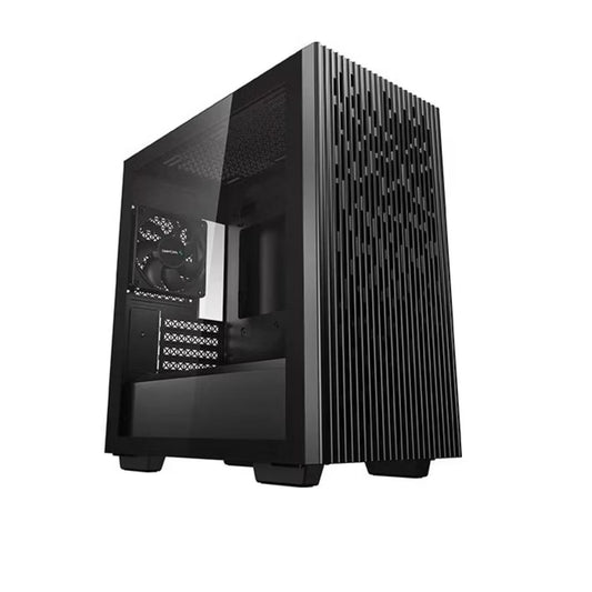 DeepCool MATREXX 40 Mini-ITX / Micro-ATX Case, Tempered Glass Side Panel, Mesh Top and Front, 1x Pre-Installed Fan, Removable Drive Cage, Black-0