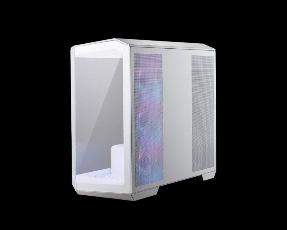 MSI MAG PANO M100R PZ WHITE Micro ATX Case, 1x USB 3.2, 2x USB 2.0, 1x Audio, 1x Mic, 4x PCI-E, 2x 2.5', 2x 3.5', Micro ATX / Mini ITX(NEW)-0