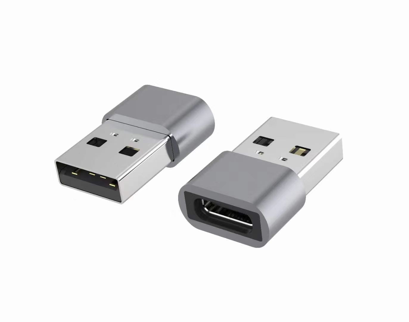 AstrotekUSB Type C Female to USB 2.0 Male OTG Adapter 480Mhz For Laptop, Wall Chargers,Phone Sliver-0