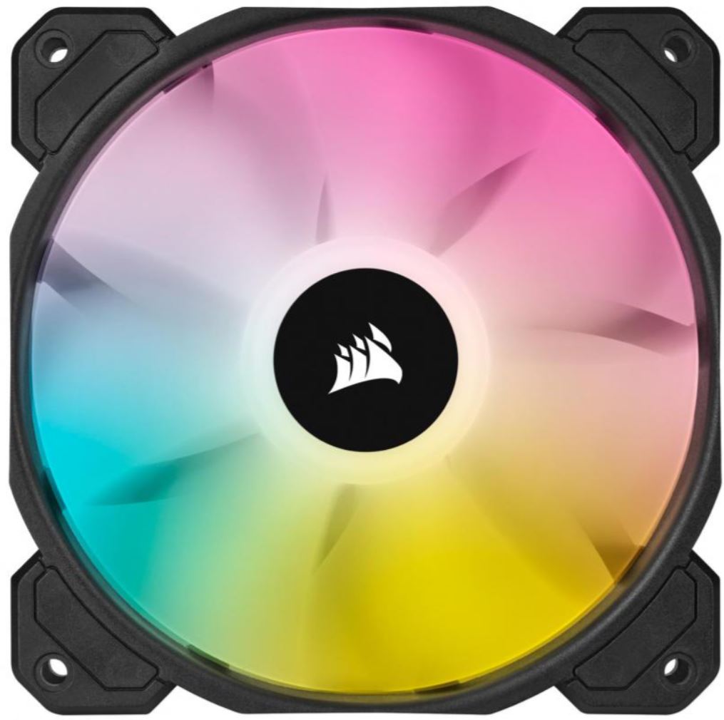 Corsair AF ELITE Series, AF120 RGB ELITE Black, 120mm Fluid Dynamic Fan with AirGuide, Single Pack-0