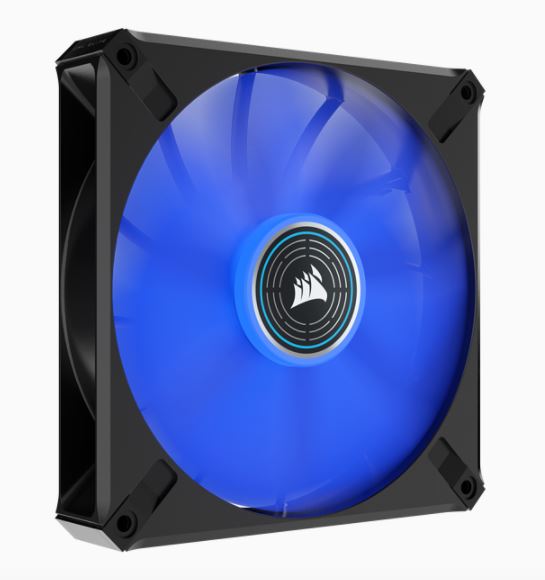 Corsair ML ELITE Series, ML140 LED ELITE, 140mm Magnetic Levitation Blue LED Fan with AirGuide, Single Pack(LS)-0