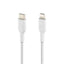 Belkin BOOSTCHARGE USB-C to Lightning Braided Cable - For Apple devices - White-1