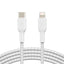 Belkin BOOSTCHARGE USB-C to Lightning Braided Cable - For Apple devices - White-2
